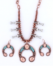 Cindy Smith® Ladies' Copper Accent Necklace Set