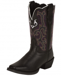 Justin® Kids' Junior Stampede Black Boot - Child