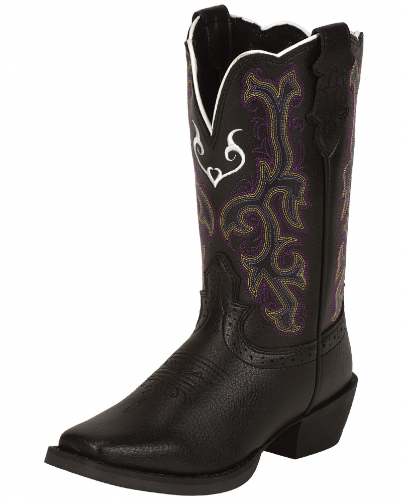 black justin work boots