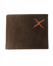 Twisted X® Men's Orange Logo Bifold Wallet