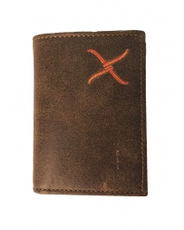 Twisted X® Men's Orange Logo Trifold Wallet