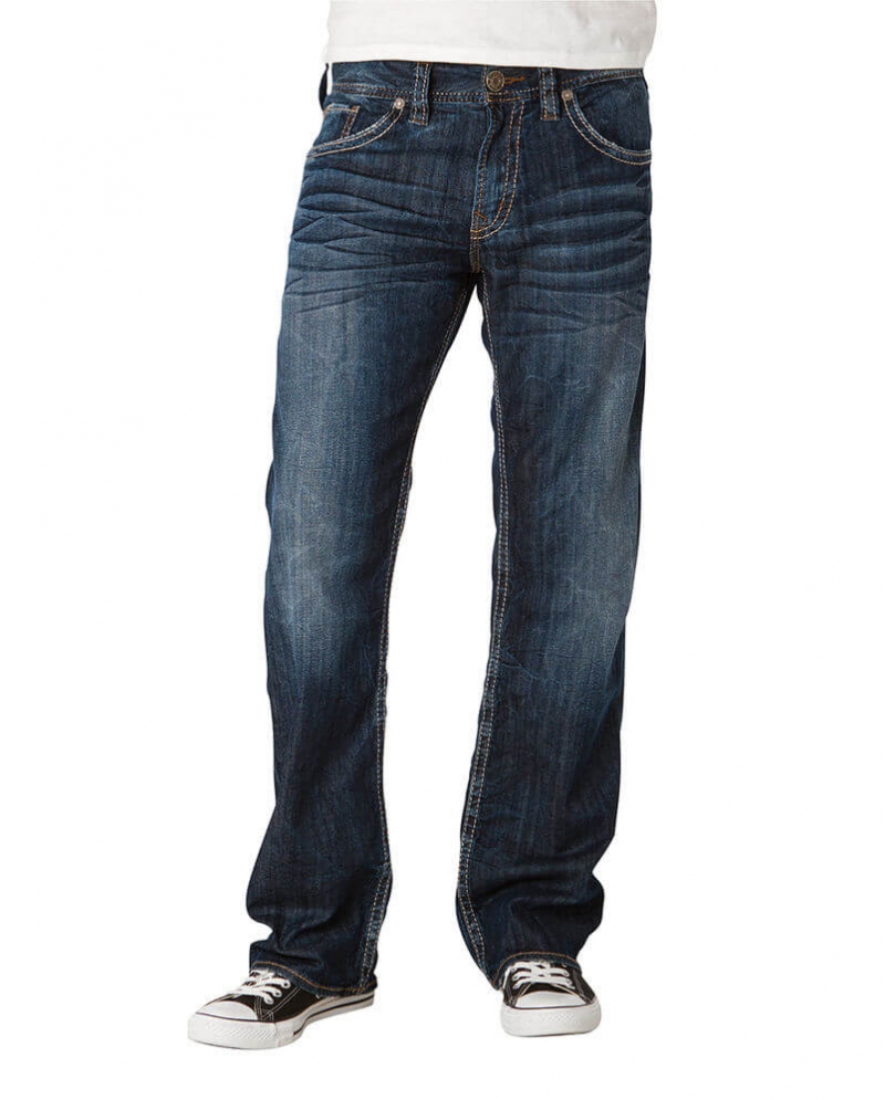 Silver Jeans Co Nash Straight Leg Jeans In Blue For Men Dark Wash ...