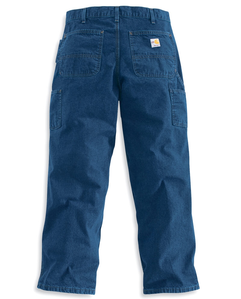Carhartt® Men's Flame Resistant Denim Dungaree Pants - Fort Brands