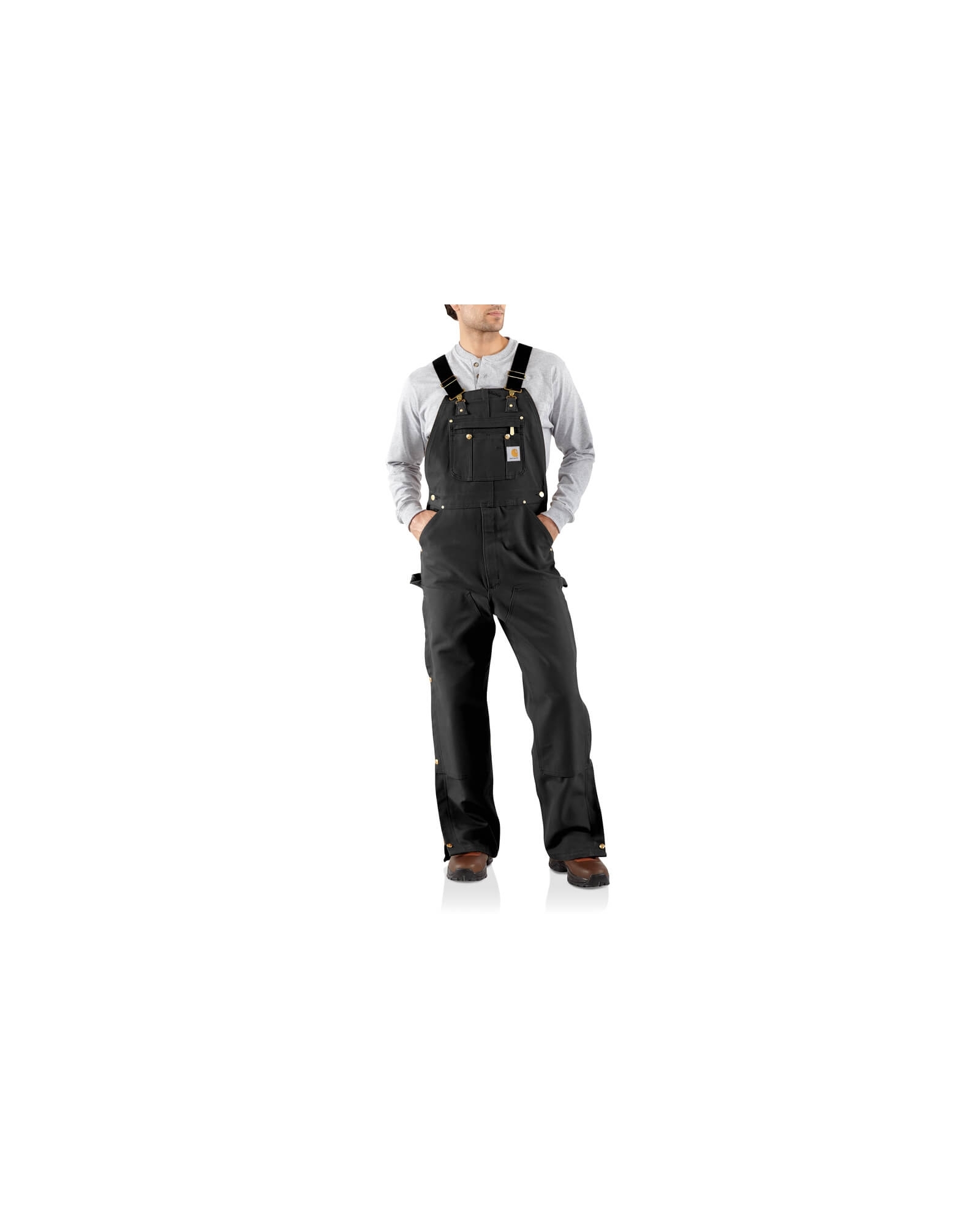 Carhartt® Men's Duck Zip-To-Thigh Bib Overall - Fort Brands