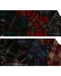 Wrangler® Men's Snap Flannel Shirt Assorted - Big and Tall