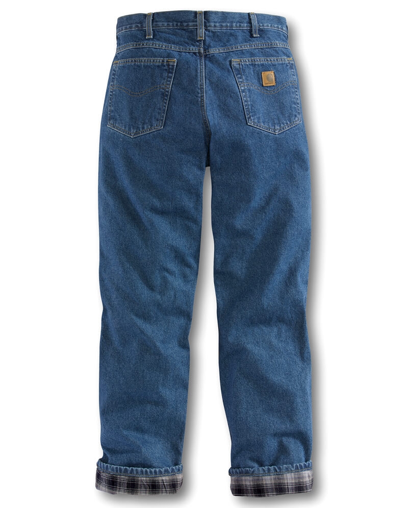 Carhartt® Men's Relaxed Fit Straight Leg Flannel Lined Jeans - Fort Brands