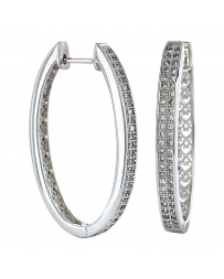 Montana Silversmiths® Ladies' Inside Stone Hoop Earrings