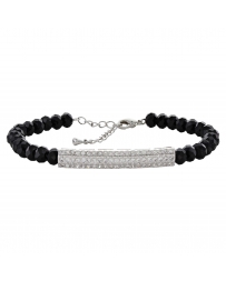 Montana Silversmiths® Ladies' Black Glass Bracelet