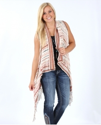 Miss Me® Ladies' Fringe Sweater Vest