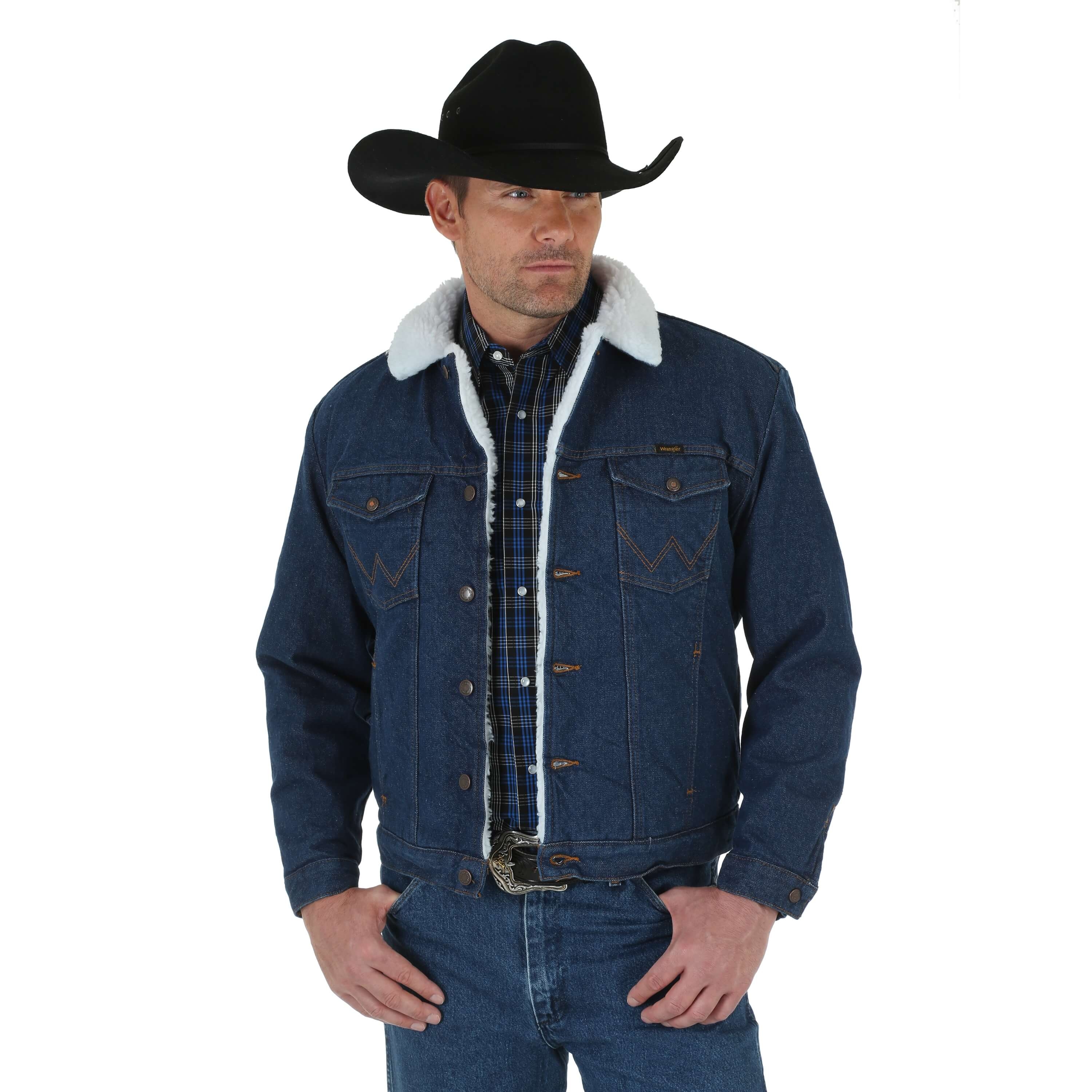 sherpa denim jacket wrangler