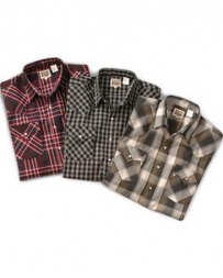 Men's Assorted Western Snap Plaid Shirt - Tall