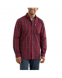 Carhartt® Men's Bellevue Long Sleeve Plaid Shirt - Big & Tall