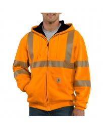 Carhartt® Men's High-Visibility Zip-Front Class 3 Thermal-Lined Sweatshirt