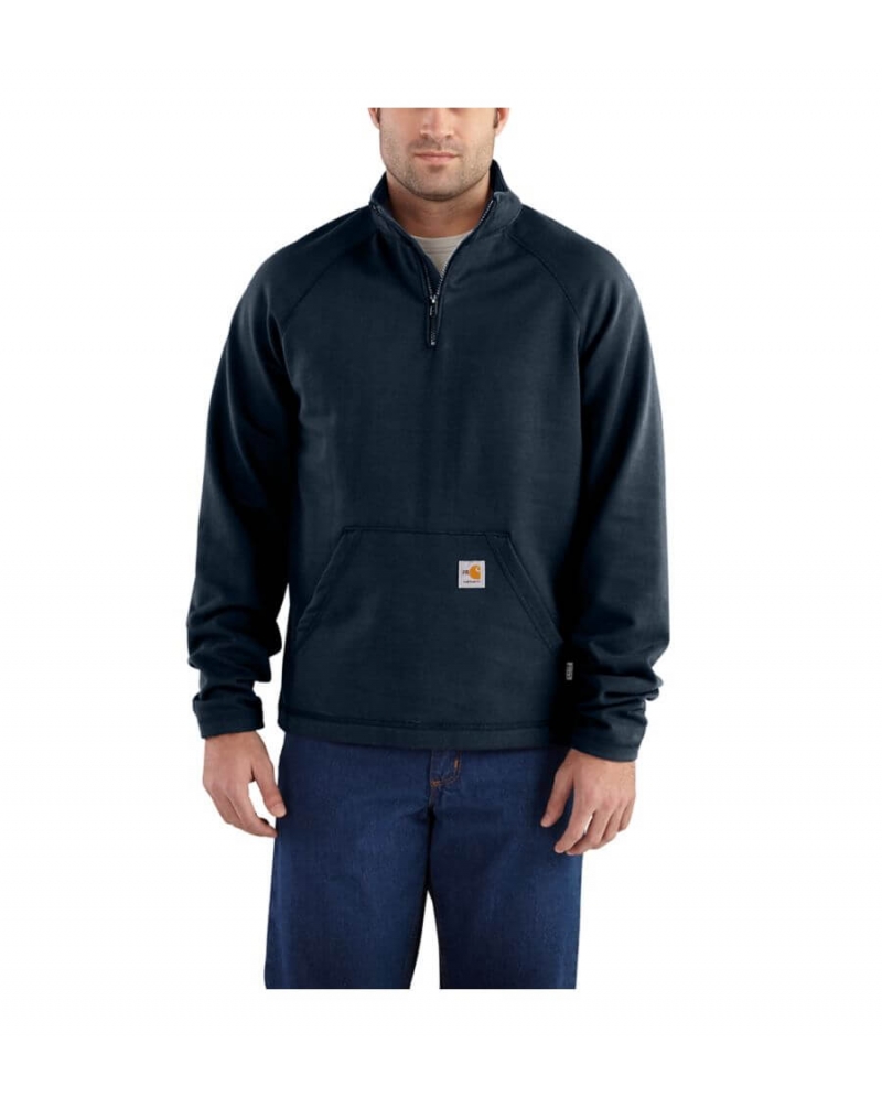 Carhartt® Men's Flame-Resistant Force Fleece Quarter-Zip Pullover - Fort  Brands