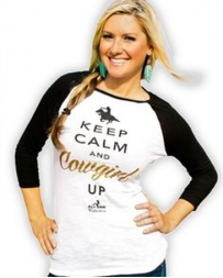 Ali Dee® Ladies' Cowgirl Up Baseball Tee