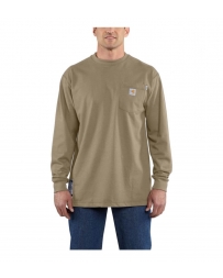 Carhartt® Men's Flame Resistant Cotton Long Sleeve Tee - Big & Tall