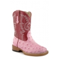 Roper® Girls' Toddler Pink Ostrich Boots
