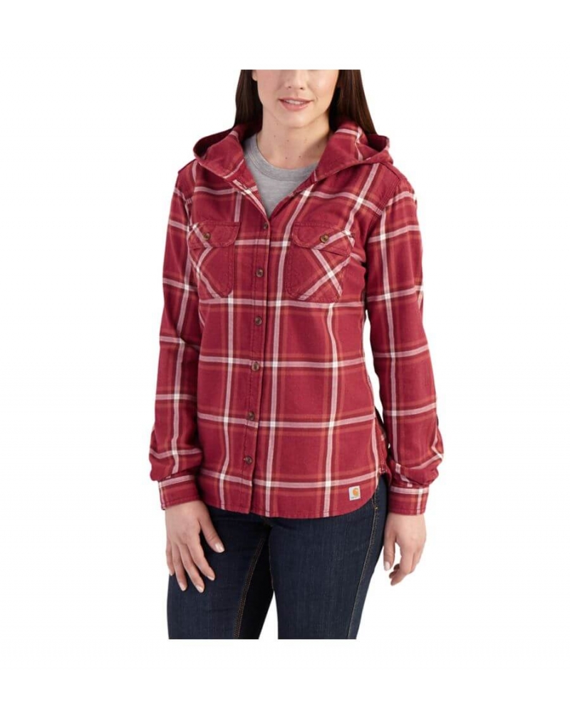 carhartt flannel jacket with hood