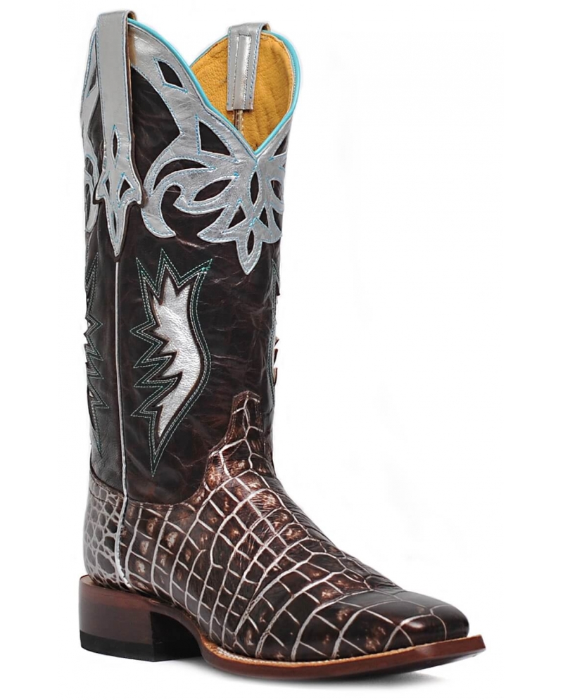 ladies crocodile boots