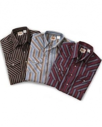 Elly Cattleman® Men's Short Sleeve Stripe Shirt