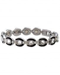 Sabona® Ladies' Gem Black Horseshoe Magnetic Bracelet