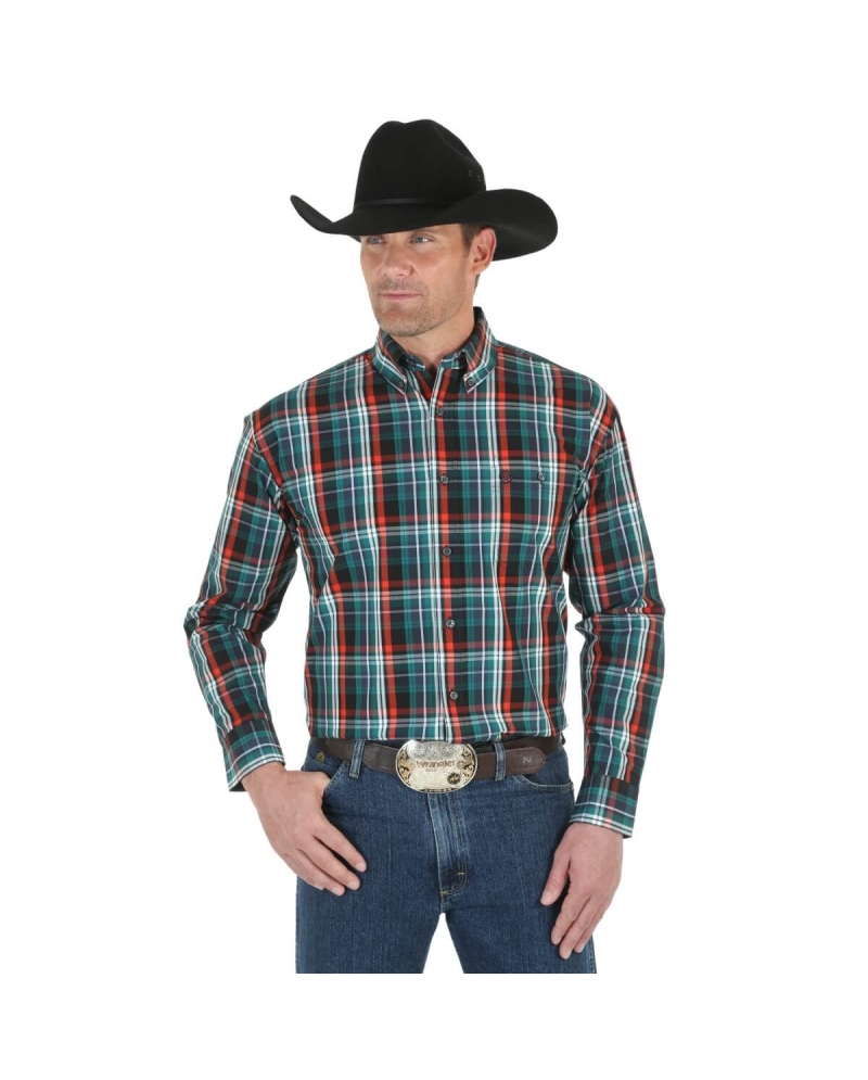 wrangler button shirts