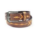 Twisted X® Men's Orange Barbwire Belt
