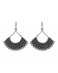 Montana Silversmiths® Kids' Studded Open Fan Drop Earrings