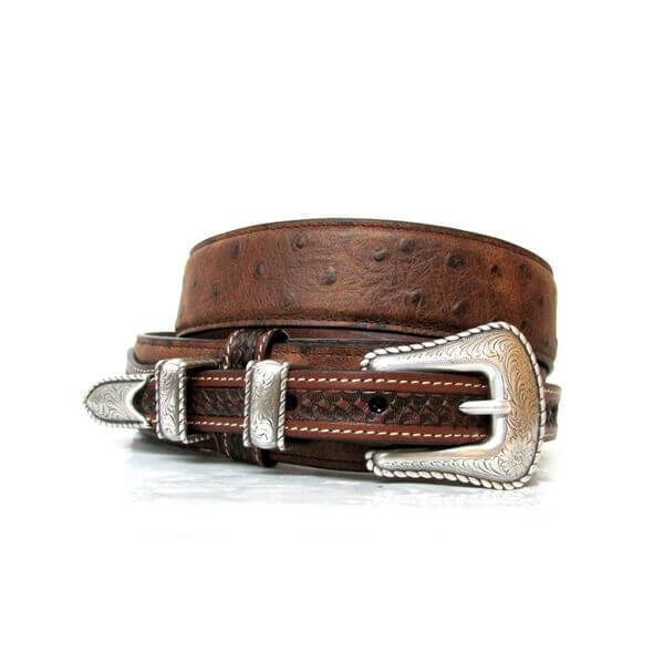 Vintage Ostrich Ranger Belt 
