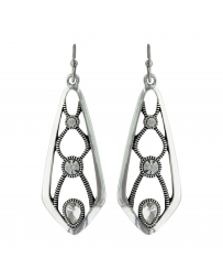 Rock 47 by Wrangler® Ladies' Roped Rhinestone Drop Earrings