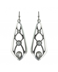 Rock 47 by Wrangler® Ladies' Roped Rhinestone Drop Earrings