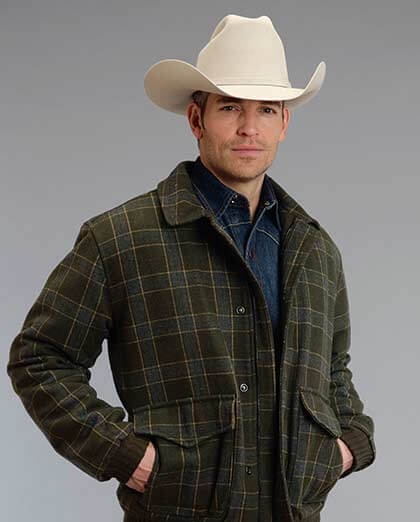 Stetson® Men's Wool Plaid Jacket - Fort 