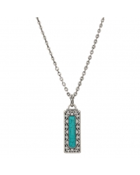 Rock 47 by Wrangler® Ladies' Rectangle Turquoise Necklace