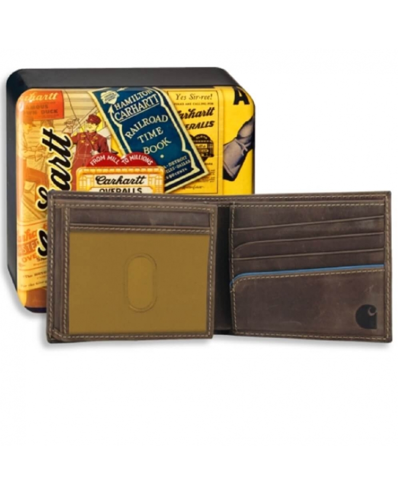 Carhartt® Men's TwoTone Leather Wing Bifold Wallet Fort Brands