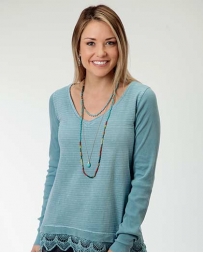 Roper® Ladies' LS Slub Jersey Knit Top