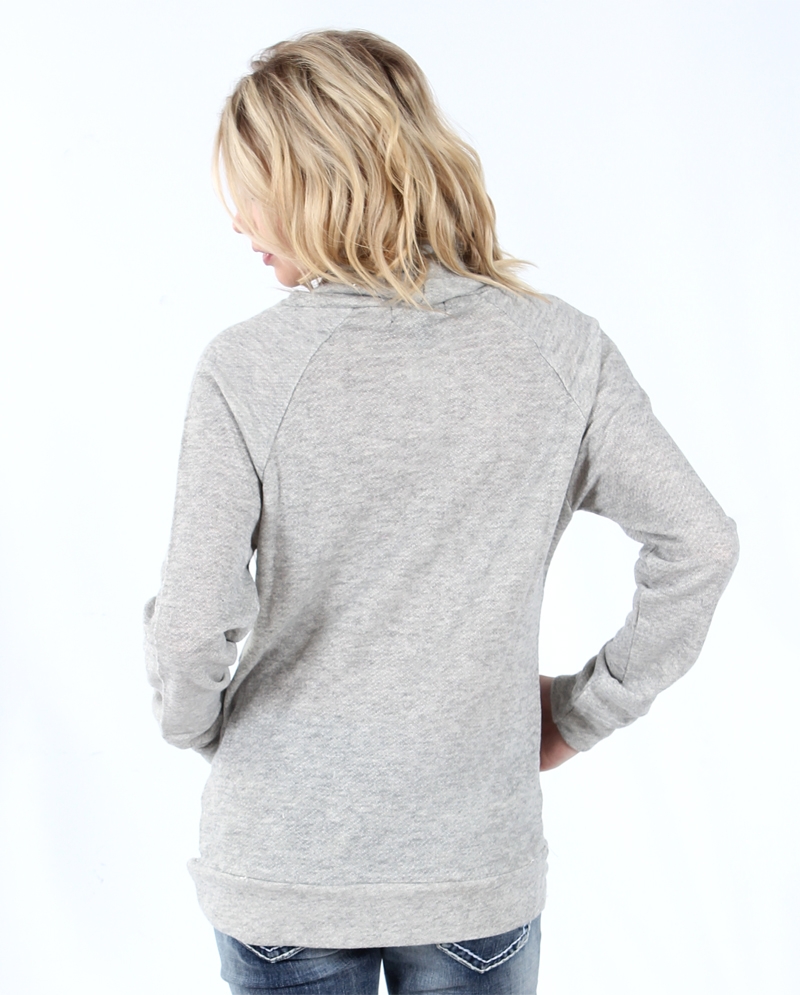 Derek Heart® Ladies' Cowl Neck Long Sleeve Sweater - Fort Brands