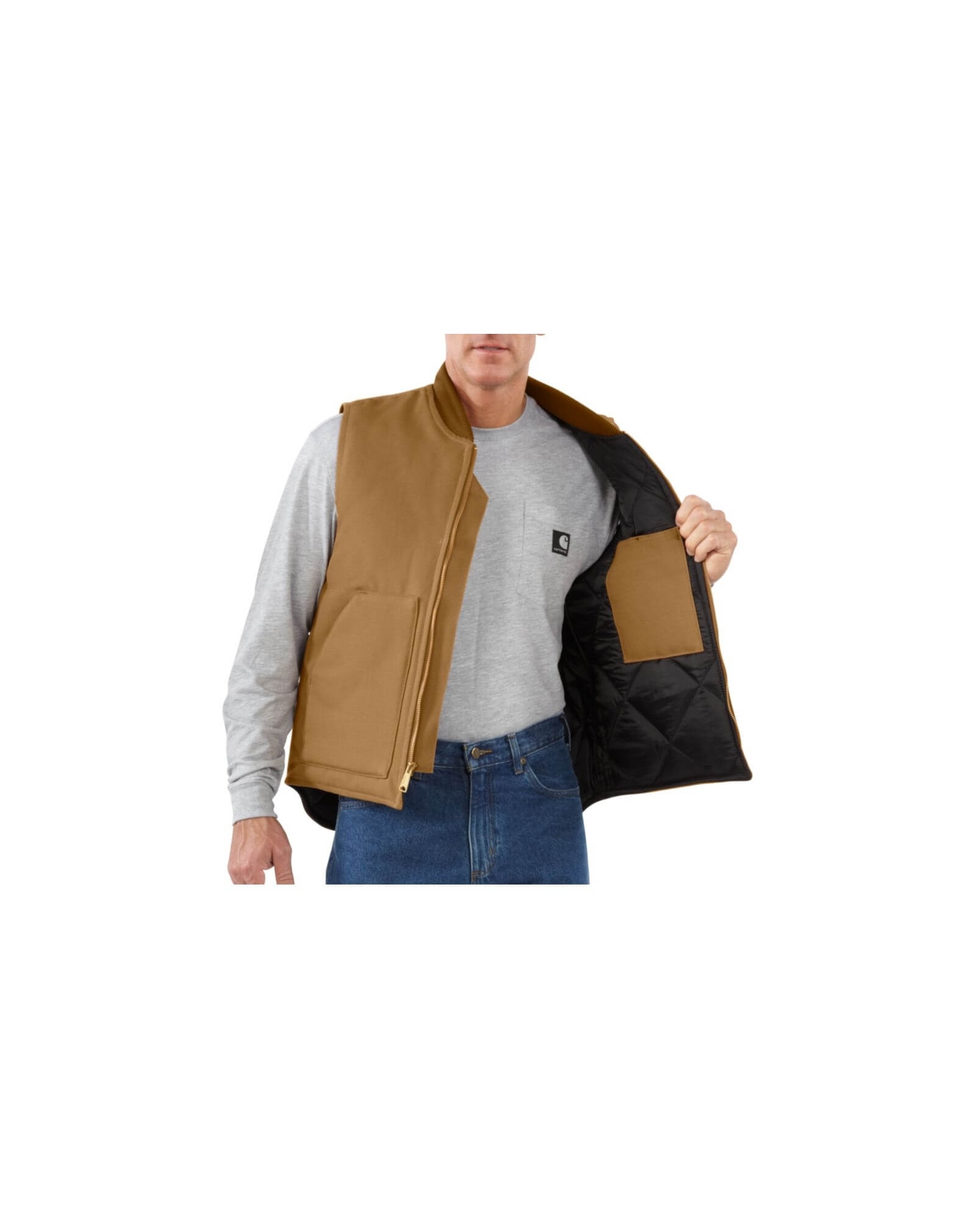 Carhartt® Men's Duck Arctic Quilt Lined Vest - Fort Brands
