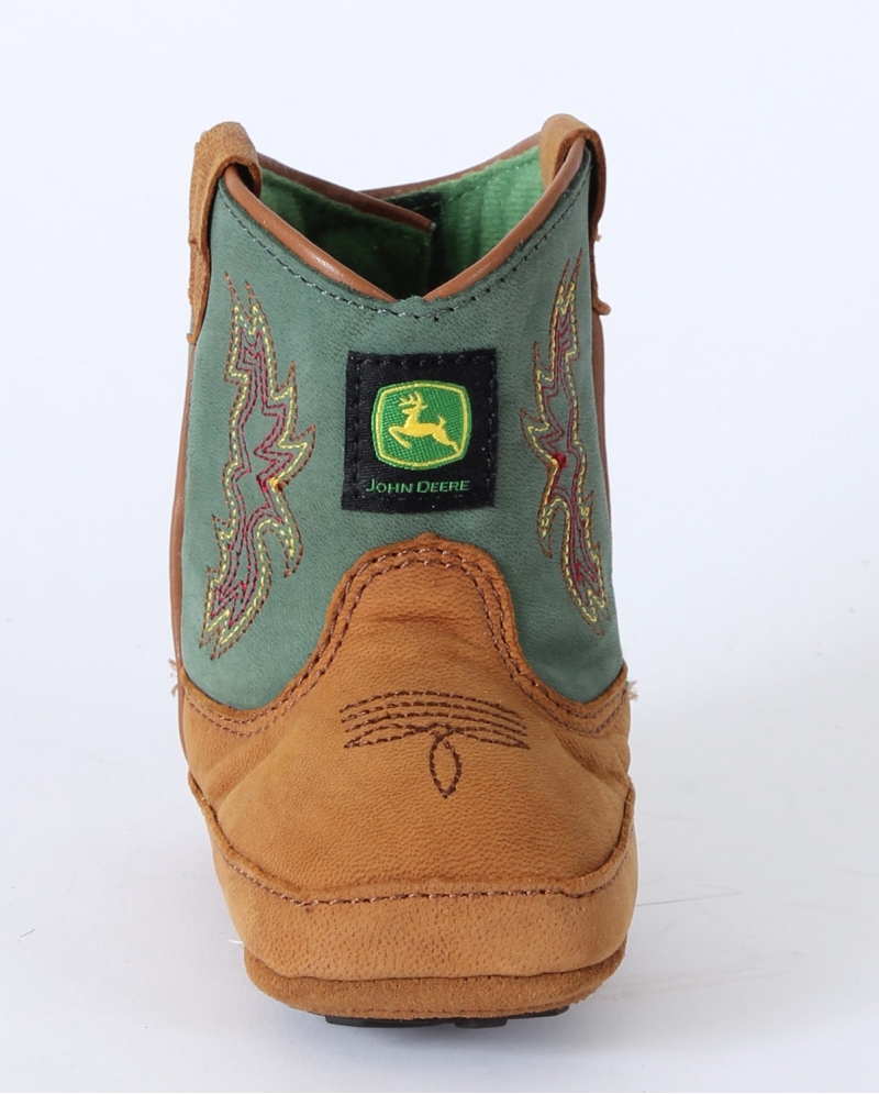 John Deere Kids Brown And Green Crib Boots Toddler Fort Brands