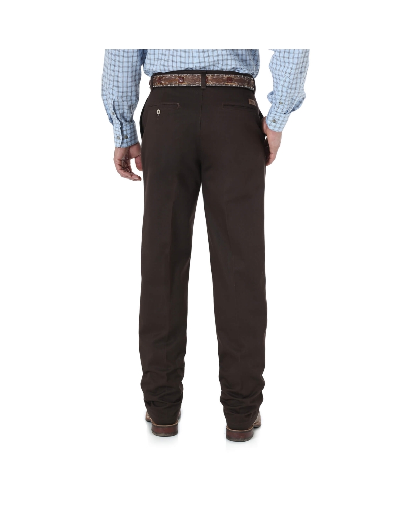 Wrangler Men's Relaxed Fit Pleated Front Casual Pant | Stretch Twill & Wrinkle Resistant