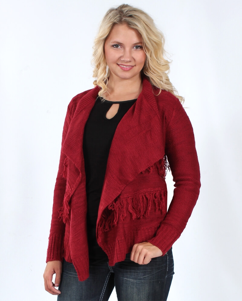 derek heart cardigan