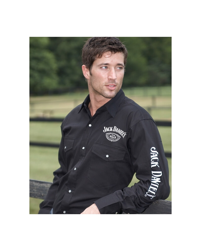 Jack Daniels® Men's Long Sleeve Snap Shirt - Fort Brands