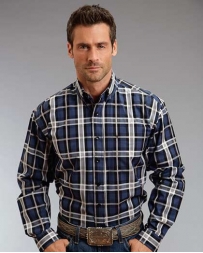 Stetson® Men's LS button Night Sky Plaid Shirt