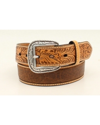 Ariat® Men's Brown Tooled Leather Belt