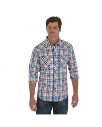 Wrangler® 20X® Men's Long Sleeve Snap Plaid Shirt