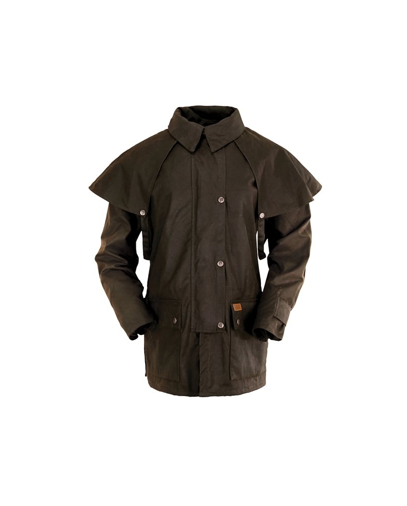 short oilskin duster