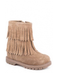 Roper® Kids' Fringe Suede Moc