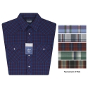 Wrangler® Men's Basic Long Sleeve Western Plaid Snap Shirts