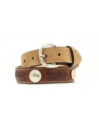 Nocona® Boys' Brown Leather Concho Belt