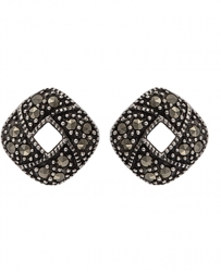 Montana Silversmiths® Ladies' Marcasite Square Stud Earrings