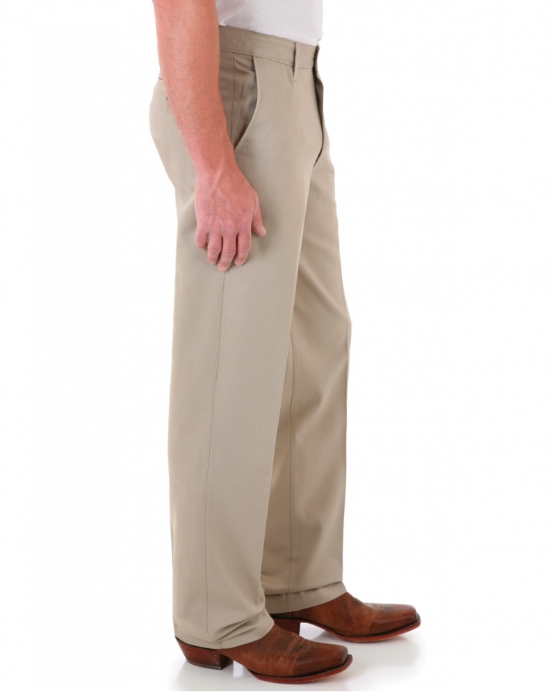Men's Flat Front Relaxed Fit Pants 